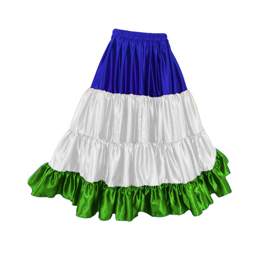 LESOTHO Flag Skirt Satin 25 yard multi color Skirt S31