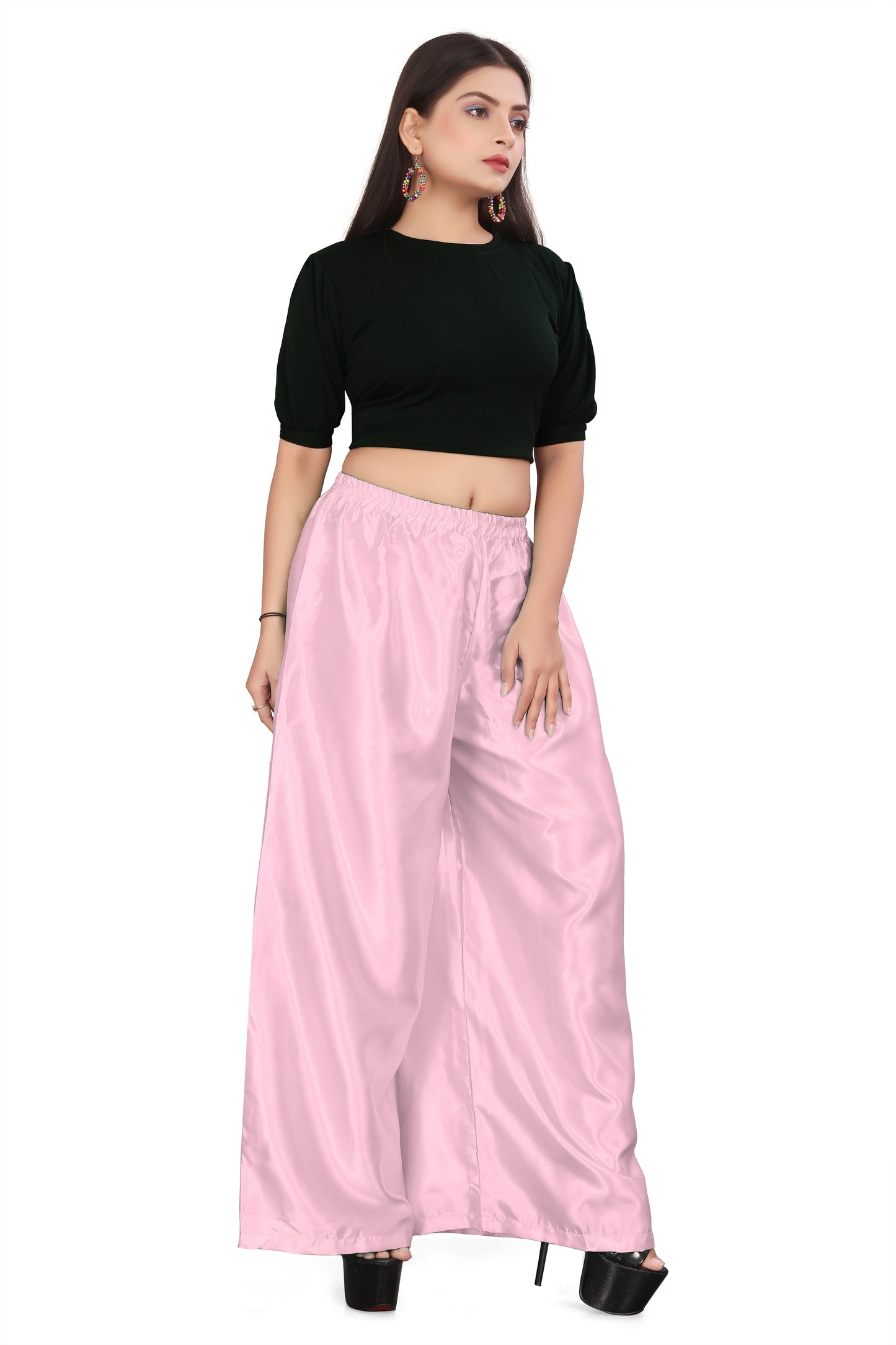 Belly Dance Satin Wide leg Palazzo  Pants S25-Regular Size 2