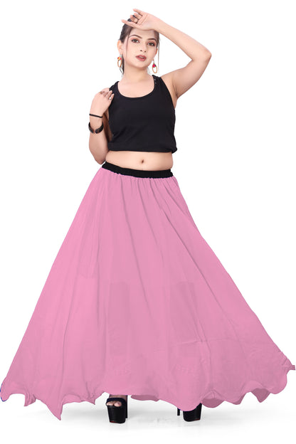 Chiffon Half Circle Belly Dance Skirt C13- Regular Size 1