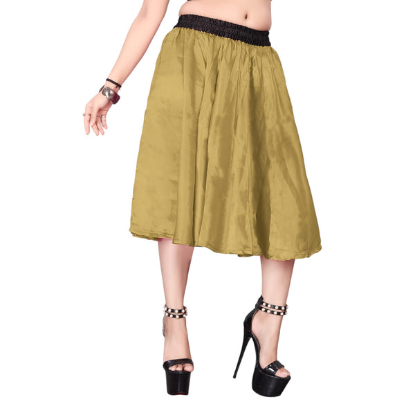 Satin Midi Skirt Party wear Skirt S24-Regular Size 2