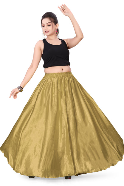 Satin Belly Dance Full Circle Skirt S8-Regular Size 2