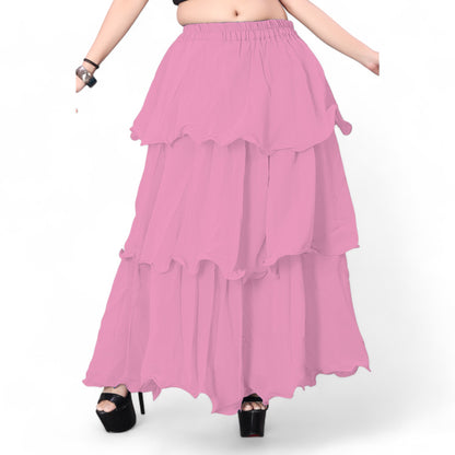 Chiffon 3 Layer Belly Dance Skirt C3- Regular Size 1