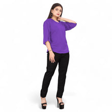 Chiffon Round neck Regular Wear Top C52- Regular Size 1