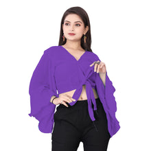 Elegant Chiffon Ruffle Crop Top | Belly Dance Practice & Performance Wear C10