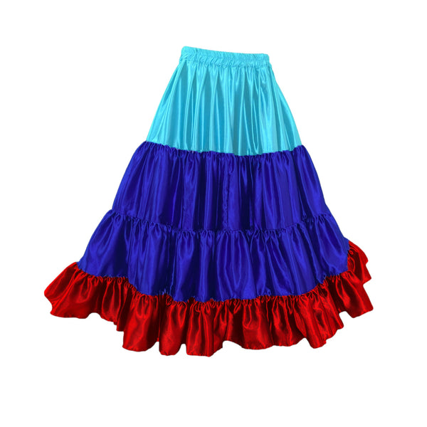 LUHANSK Flag Skirt satin 25 yard multi color Skirt  S31