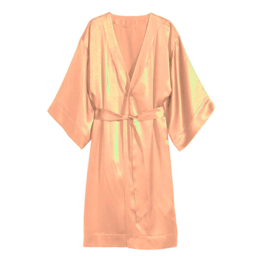 Satin Night Wear  Bathrobe S79 - Regular Size 2