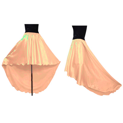 Satin Belly Dance  Asymmetrical Skirt S47 - Regular Size 2