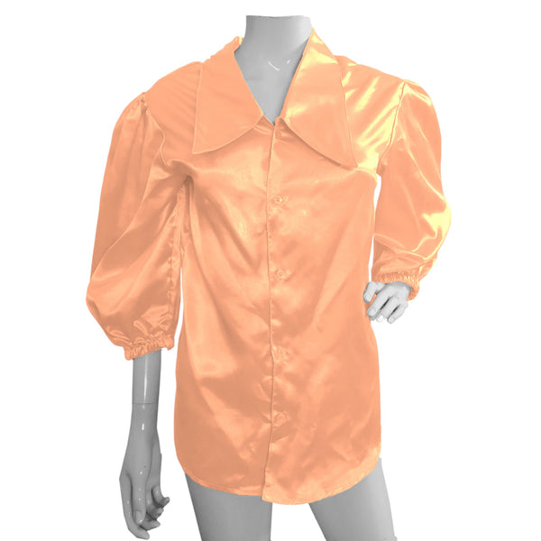 Button Down shirt Fancy Satin shirt S90 - Regular Size 2