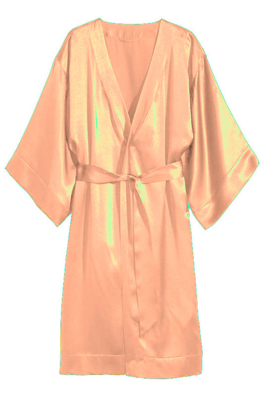 Satin Night Wear Bathrobe S79 - Regular Size 2