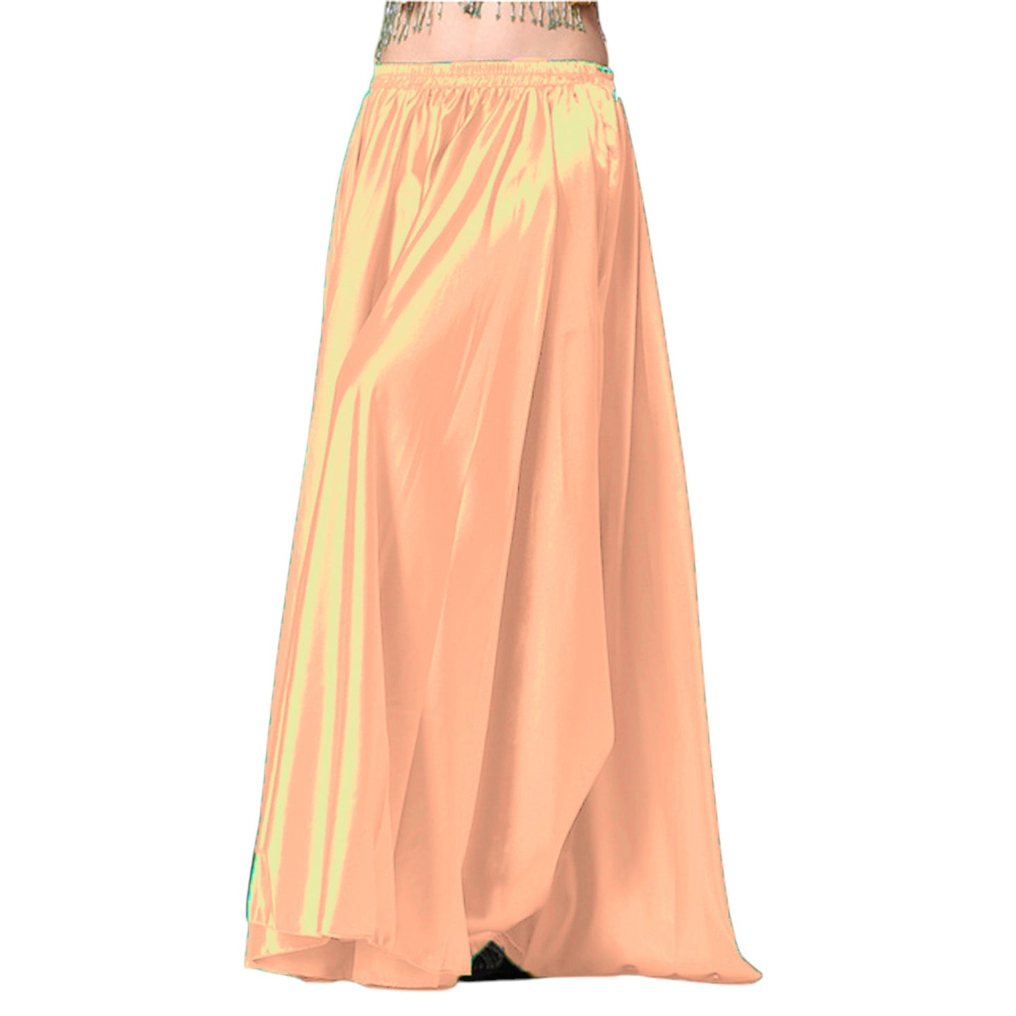 Satin Belly Dance Full Circle Skirt S69 - Regular Size 2