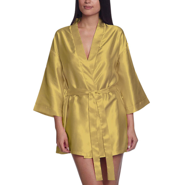 Satin Night Wear Bathrobe S26  - Regular Size 2