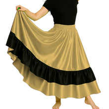 Satin Full Circle Dance Skirt w/ Frill | 360° Flow S-3XL S33