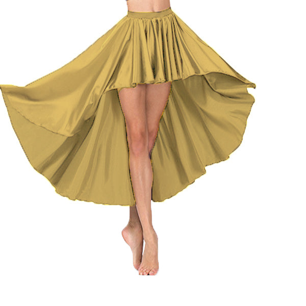 Satin Asymmetrical Skirt S74 - Regular Size 2