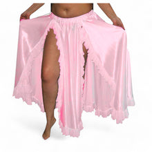 Women Belly Dance Satin 2 Side slite Skirt S102- Regular Size 2