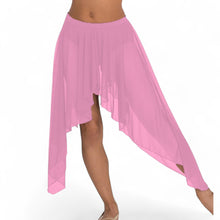 Belly Dance Side Assym sheer Skirt C44 - Regular Size 1