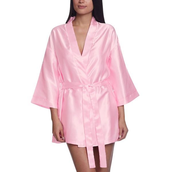 Satin Night Wear Bathrobe S26  - Regular Size 2