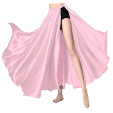 Satin Belly Dancing Skirt Full Circle  Skirt One Slit S93 - Regular Size 2