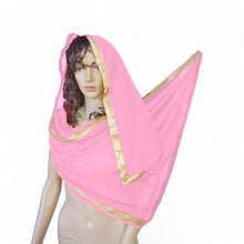 Belly Dance Dupatta Veil With Gold Trim C21 - Regular Size 2