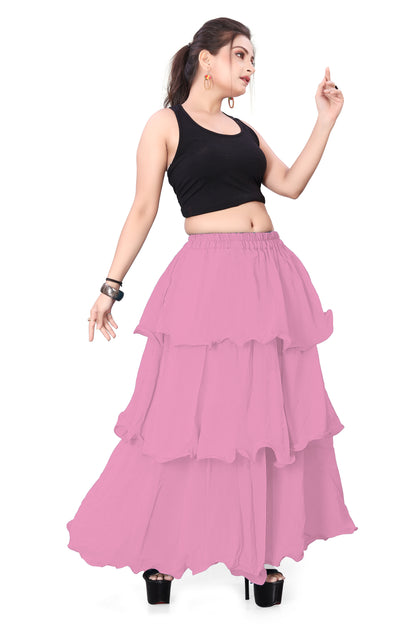 Chiffon 3 Layer Belly Dance Skirt C3- Regular Size 1