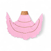 16 Yard 4-Tier Belly Dance Skirt with Gold Trim | Tribal Fusion Gypsy C5