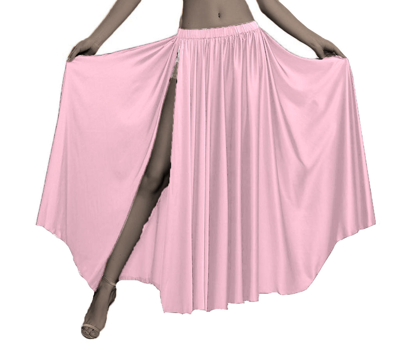 Belly Dancing Skirt Full Circle Skirt One Slit S93 - Regular Size 2