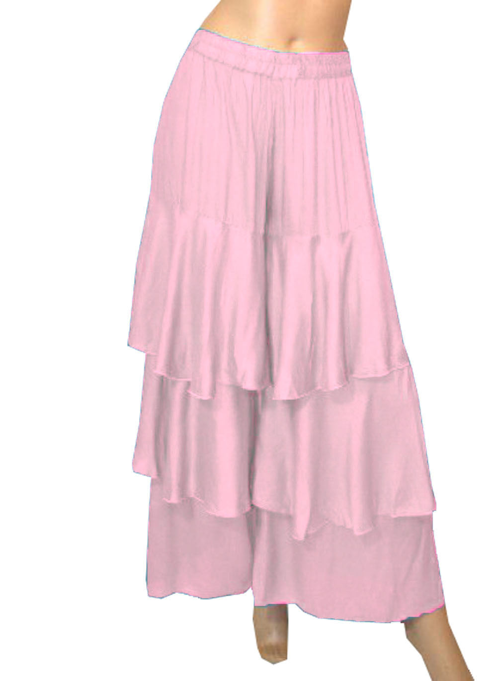 3 Layer Satin Palazzo Pants S97 - Regular Size 2