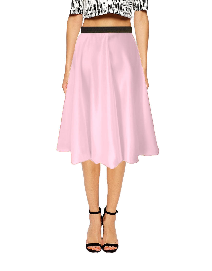 satin midi skirt S35 - Regular Size 2