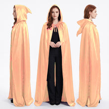 Satin Halloween Hooded Robe Cape – Costume, Cosplay & Party Wear S151