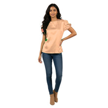 Satin Round Neck Short Sleeve Top | Chic Blouse S-3XL | 41 Colors S89