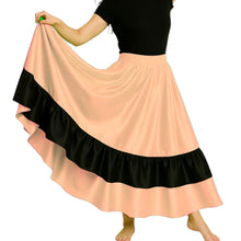 Satin Full Circle Dance Skirt w/ Frill | 360° Flow S-3XL S33