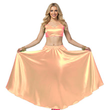 Satin Half Circle Belly Dance Skirt | Elegant Flow S-3XL | 41 Colors S9