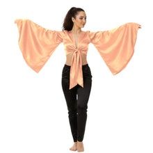 Satin Belly Dance Top | Self-Tie Choli Haut S-3XL | 41 Colors S37