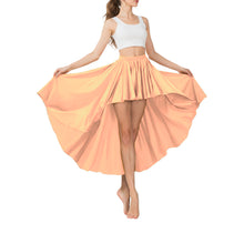Satin Asymmetrical High-Low Skirt | Flowy Maxi S-5XL | 41 Colors S74