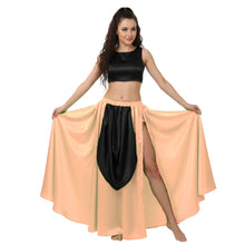 Satin A-Line Skirt w/ Side Slit | Flowy Dance Wear S-3XL | 41 Colors S39