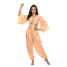 Satin Belly Dance Harem & Top Set | Full Costume S-3XL | 41 Colors S40