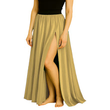 Satin Half Circle Skirt | Side Cut Dance Flow S-3XL | 41 Colors S94