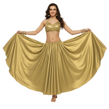 Satin Full Circle Belly Dance Skirt | 360° Flow Gown S-5XL S8