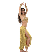 Satin Harem Pants w/ Side Slit | Belly Dance Flow S-3XL | 41 Colors S18
