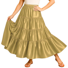 Ultimate Satin 32 Yard 4 Tier Skirt | Pro Belly Dance S-3XL S30