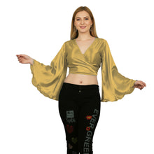 Orange Satin Ruffle Crop Top, vibrant adjustable dance top.