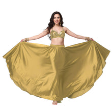 Satin Full Circle Belly Dance Skirt | 360° Flow Gown S-5XL S69