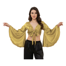 Satin Belly Dance Top | Self-Tie Choli Haut S-3XL | 41 Colors S29