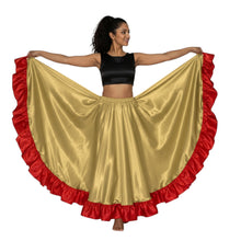 Satin 12 Yard Full Circle Skirt Red Frill | Pro Flow S-3XL S54