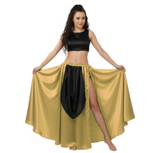 Satin A-Line Skirt w/ Side Slit | Flowy Dance Wear S-3XL | 41 Colors S39