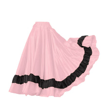 Belly Dance Satin Full Circle Skirt With Frill S33-Regular Size 2