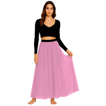 Chiffon Half Circle Belly Dance Skirt | S-5XL, 30 Colors | Flowy Maxi C32