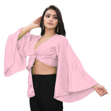 Satin Belly Dance Top Haut Self Tie S29-Regular Size 2