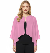 Chiffon Sheer Peplum Top | Flowy Blouse S-5XL | 30 Colors C48