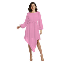 Chiffon Long Asymmetrical Dress | One Peace Party Gown S-5XL C55