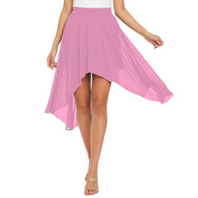Flowy Chiffon Asymmetrical High-Low Maxi Skirt C38